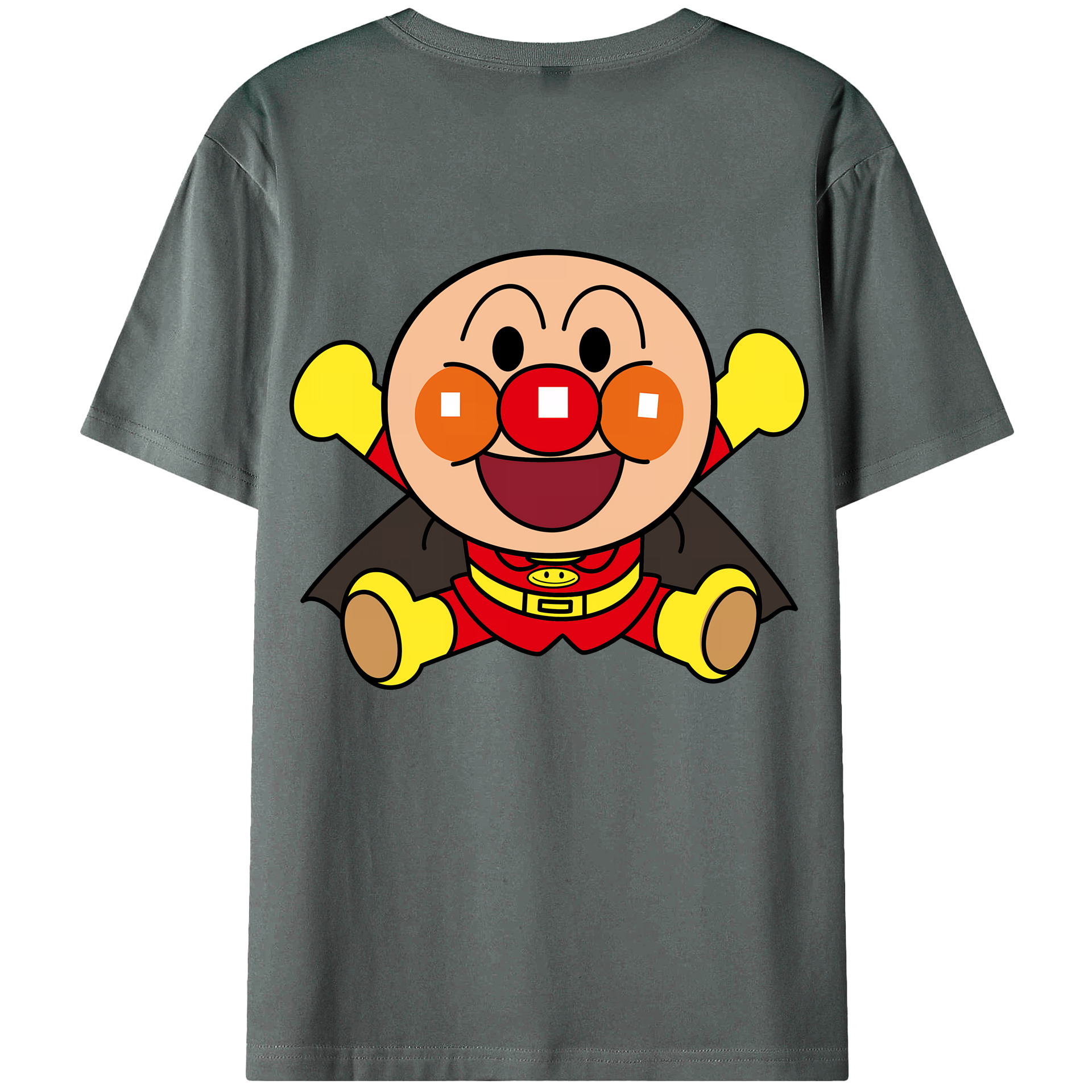 （画像用） アンパンマン Anpanman 綿100％ メンズ半袖Tシャツ（バックプリント） 通気性